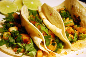 Mexican Taco Recipes: Soft Shrimp Tacos